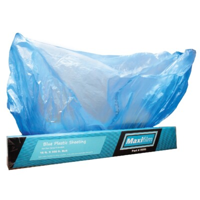#ad 16ft x 350 ft MaxiFilm Blue Plastic Sheeting Roll 8999 $39.99