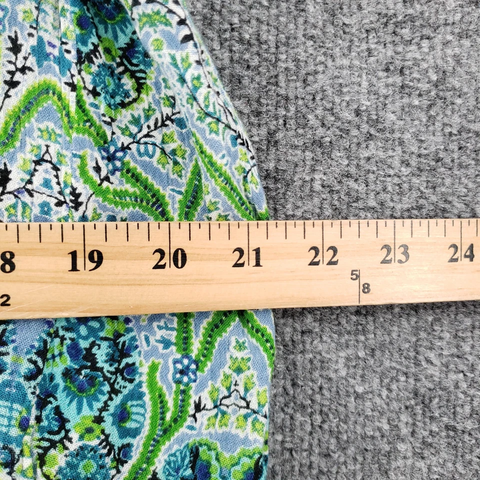 Falda Kim Rogers Mujer L Grande Verde Midi Campesina Cintura Elástica Pull On Boho Foto 4 de 4