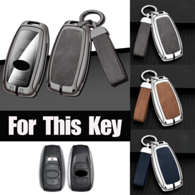 #ad Zinc Alloy TPU Leather Car Key Case Cover For Subaru Forester Impreza BRZ Legacy $30.50