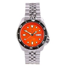 20ATM Tandorio 41mm Sapphire Glass Orange Dial NH36 Auto Men Watch Date Luminous