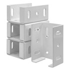 OHIY Aluminum Fence Bracket for Vinyl Fencing fits 2-3/4in Rails 6x Brackets