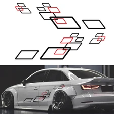 Car Stickers Side Door Body Decal Trim Film Racing Sport Style Decoration Vinyl