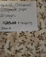 12x12 Christmas Scrapbook Paper 20 Pages