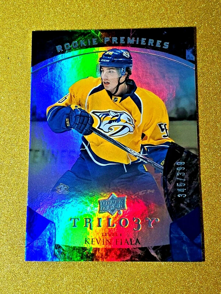 2015-16 Kevin Fiala Upper Deck Trilogy Rookie Premieres /399 Holofoil #108 - Image 2 of 4