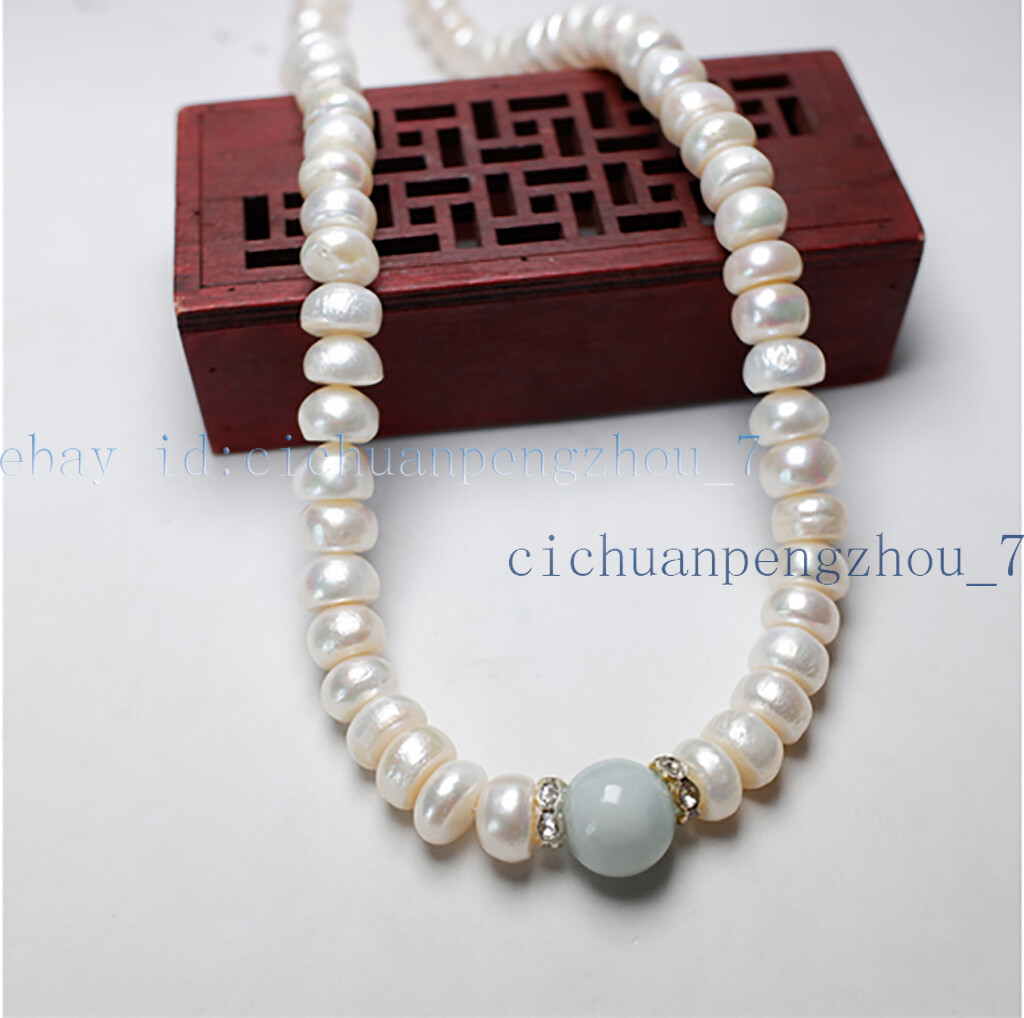 17-20inch 4mm 7-8mm White Freshwater Pearl Beads Red Natural 17-20inch 4mm 7-8mm White Freshwater Pearl Beads Red Natural