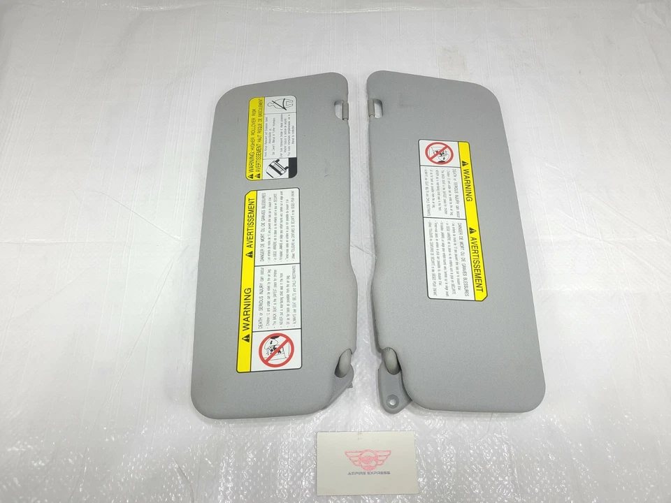 2003-2006 Mitsubishi Outlander Sun Visor Sunvisor Left Right Set with Mirror Foto 3 de 4