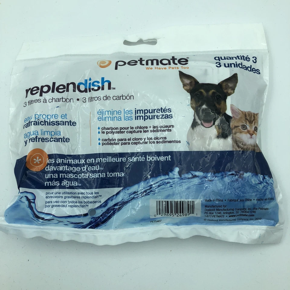 Petmate Replendish Charcoal Filter 3 Pack New PET5407 - Image 3 of 4