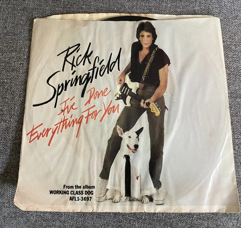 Rick Springfield I've Done Everything For You 45 rpm Record RCA PB-12166 NM/VG+ - Image 4 of 4