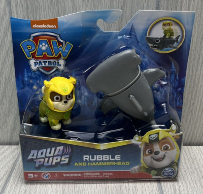 Paw Patrol Aqua Pups Rubble And Hammerhead Action Figures NEW