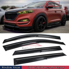 For 2016-2021 Hyundai Tucson Mugen Style Window Visors Rain Guards Deflectors