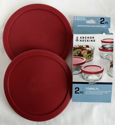 7 Cup Replacement Cover Lid Set for Anchor Hocking Storage Bowls (Free Shipping)