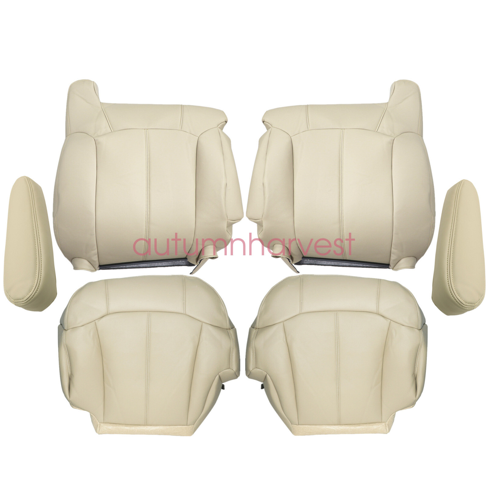 For 1999-2002 Chevy Tahoe Suburban Front Seat Cover Armrest Cover Shale Tan