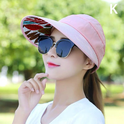Chapeaux d'été pour femmes pliables chapeau de soleil Visor de fleur de perle-mx - Photo 19/20