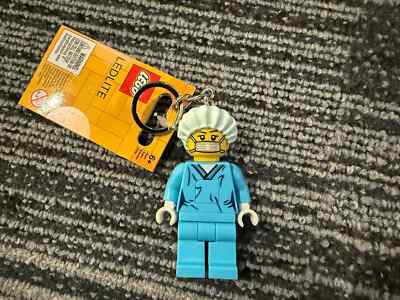 LEGO LED Keychain Light Surgeon Nurse 3'' Minifigure Collectible NEW