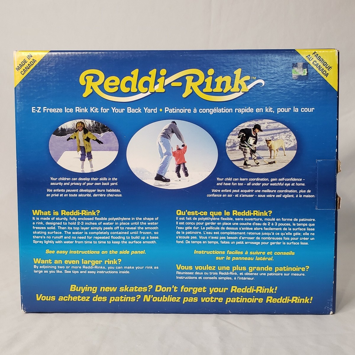 REDDI RINK E-Z Freeze ICE Skating Rink for your Backyard 10' x 20