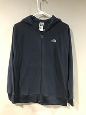 North Face Hoodie Boys XL Navy Blue Full Zip Long Sleeve Hoodie