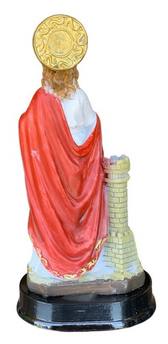St. Barbara Statue Heilige Barbara Estatua Heilige Figur Skulptur (5 Zoll) - Bild 3 von 3