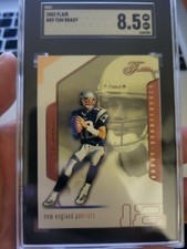 2002 flair #89 tom brady SGC 8.5 NM MT+