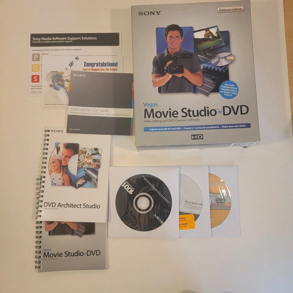 Sony Vegas Movie Studio + DVD Platinum Edition New Open Box Complete - Image 2 of 4