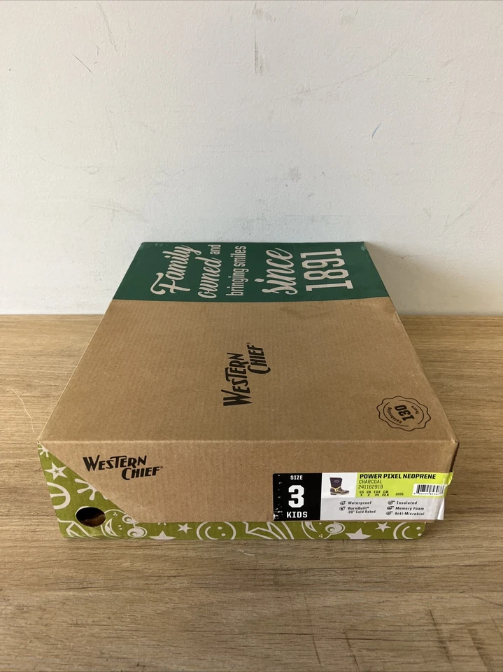 Botas Western Chief Power Pixel Neopreno Niños Talla 3 Color Carbón Foto 4 de 4