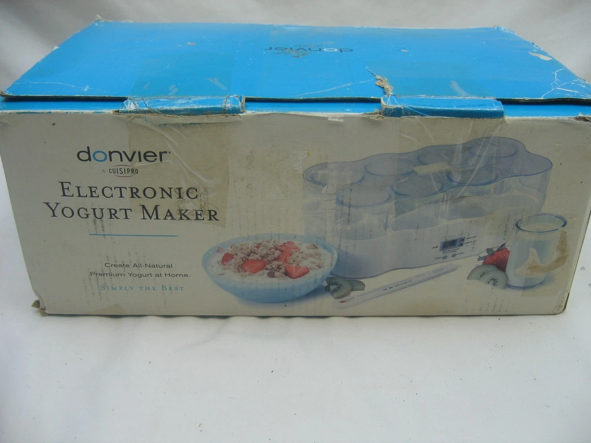 Donvier by Cuisipro Electronic Yogurt Maker Model 837418 Extra