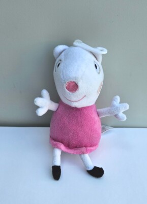 Peppa Pig 8  Bean Bag Plush Suzy Sheep Hasbro Newest Release Hard To Find RARE