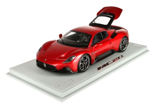 1:18 BBR Maserati Mc20 Rojo Ganador Metalizado Blanco Showcase HE180051CDIE Mod - Imagen 1 de 2