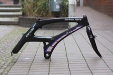 C4 Marte Carbon Fibre Monocoque MTB Frame / 46 cm / Black / 650C / No Shamal