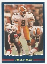 1989 JOGO CFL TRACY HAM EDMONTON ESKIMOS #66 (GEORGIA SOUTHERN) QB