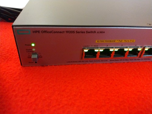 HPE OfficeConnect JL383A 1920S Series 4-Port Gig PoE+ & 4-Port Gig Switch (New) - Picture 7 of 14