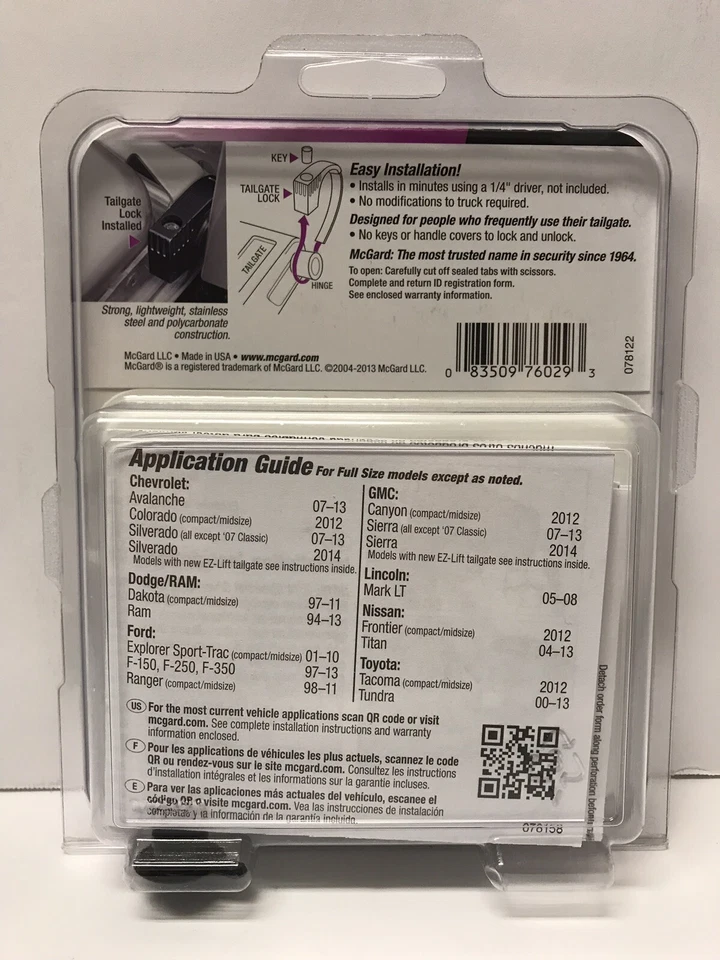 Cerradura de puerta trasera para camiones para protección contra robo Foto 3 de 3