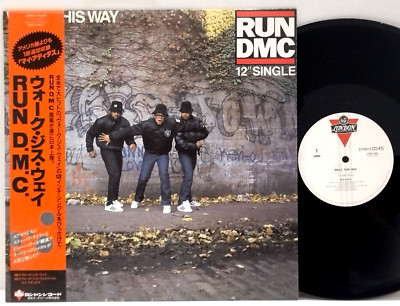 Run-DMC - Walk This Way 12'' EP 1986 Profile Hip Hop Beastie Boys Aerosmith w/obi