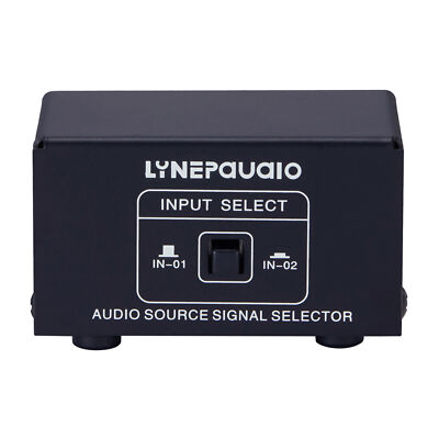 LINEPAUDIO Audio Switcher RCA 2 in 1 Out / 1 in 2 Out A/B Switch Stereo Y1E4