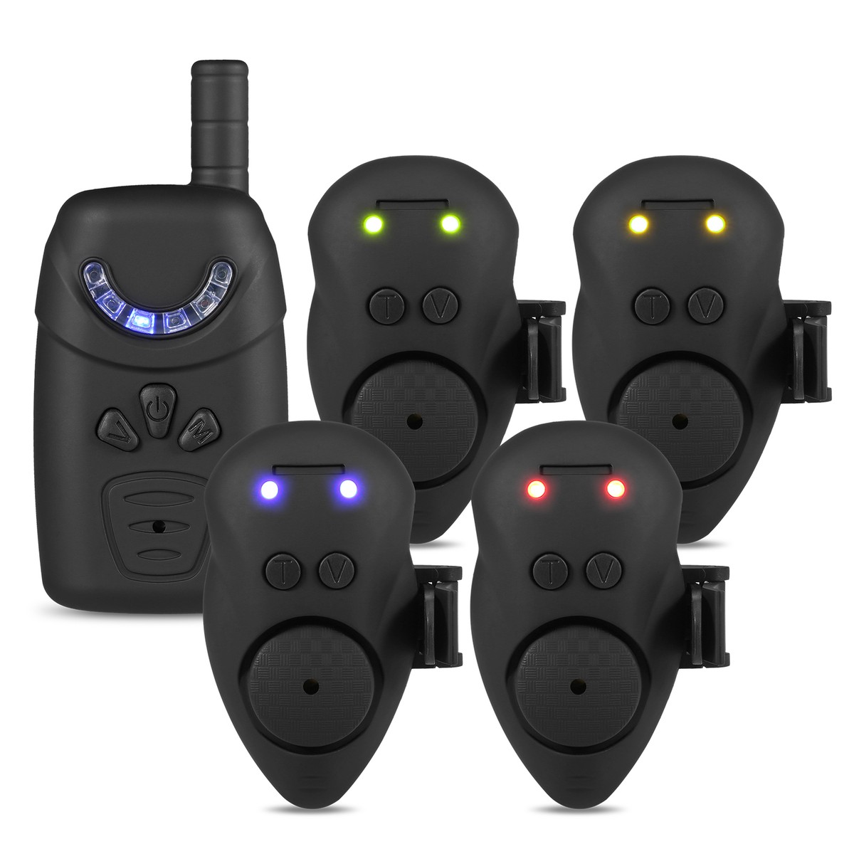 Lixada Fishing Bait Alarm Set Fishing Bait Alert W/ Case For Day