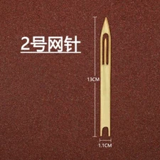 Netting Needle Shuttle 2# Bamboo Fishing Net Repair Line Kit Mending Tool