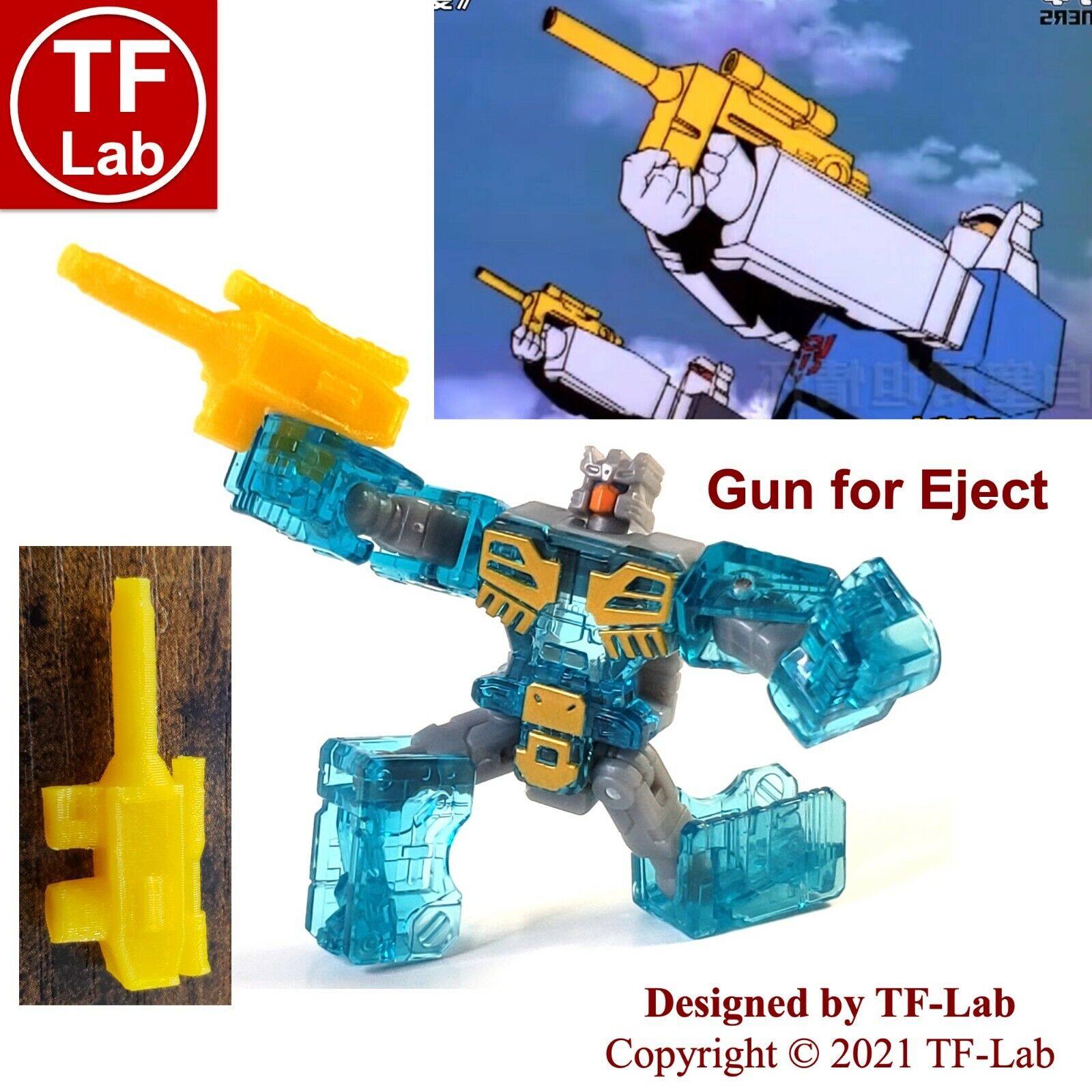 Upgrade Kit for Transformers Kingdom/Legacy Blaster Eject G1 Design Gun WFC