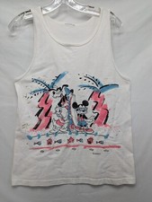 Vintage Mickey Goofy and Donald 80s style Tank Top Unisex Size Small