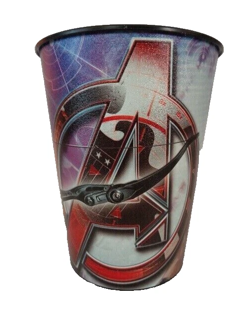 Taza de fiesta de plástico Marvel Hawk Eye Assemble Avengers 16 oz nueva Foto 3 de 3