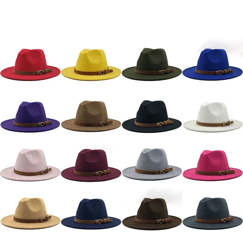 Sombrero Fedora Clásico Ala Ancha Gorra Gángster Hombres Mujeres De Colección Trilby Sombreros de Panamá