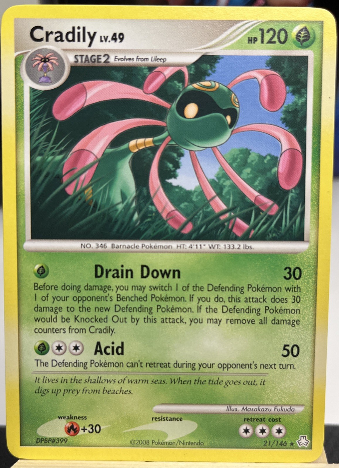 Pokemon Legends Awakened Rare Cradily #21/146 NM