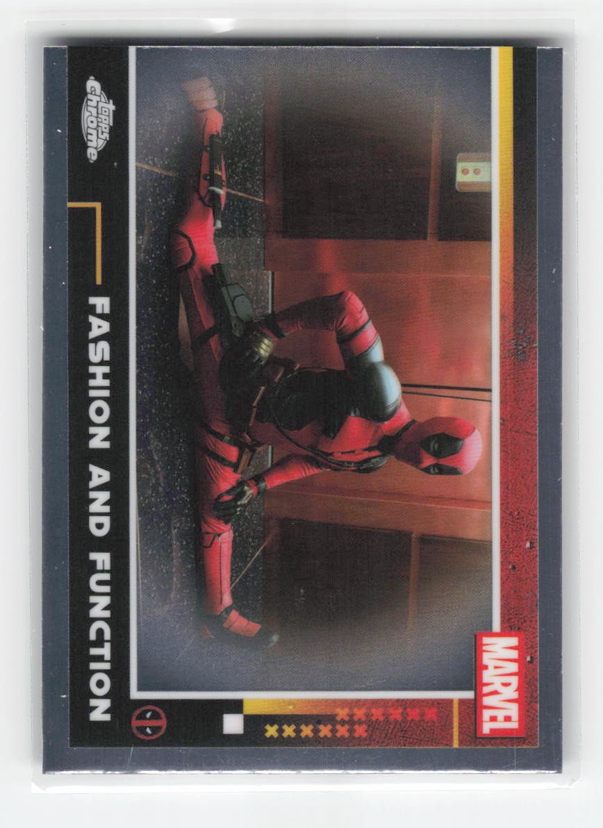 2025 Topps Chrome Marvel Deadpool #58 Fashion and Function