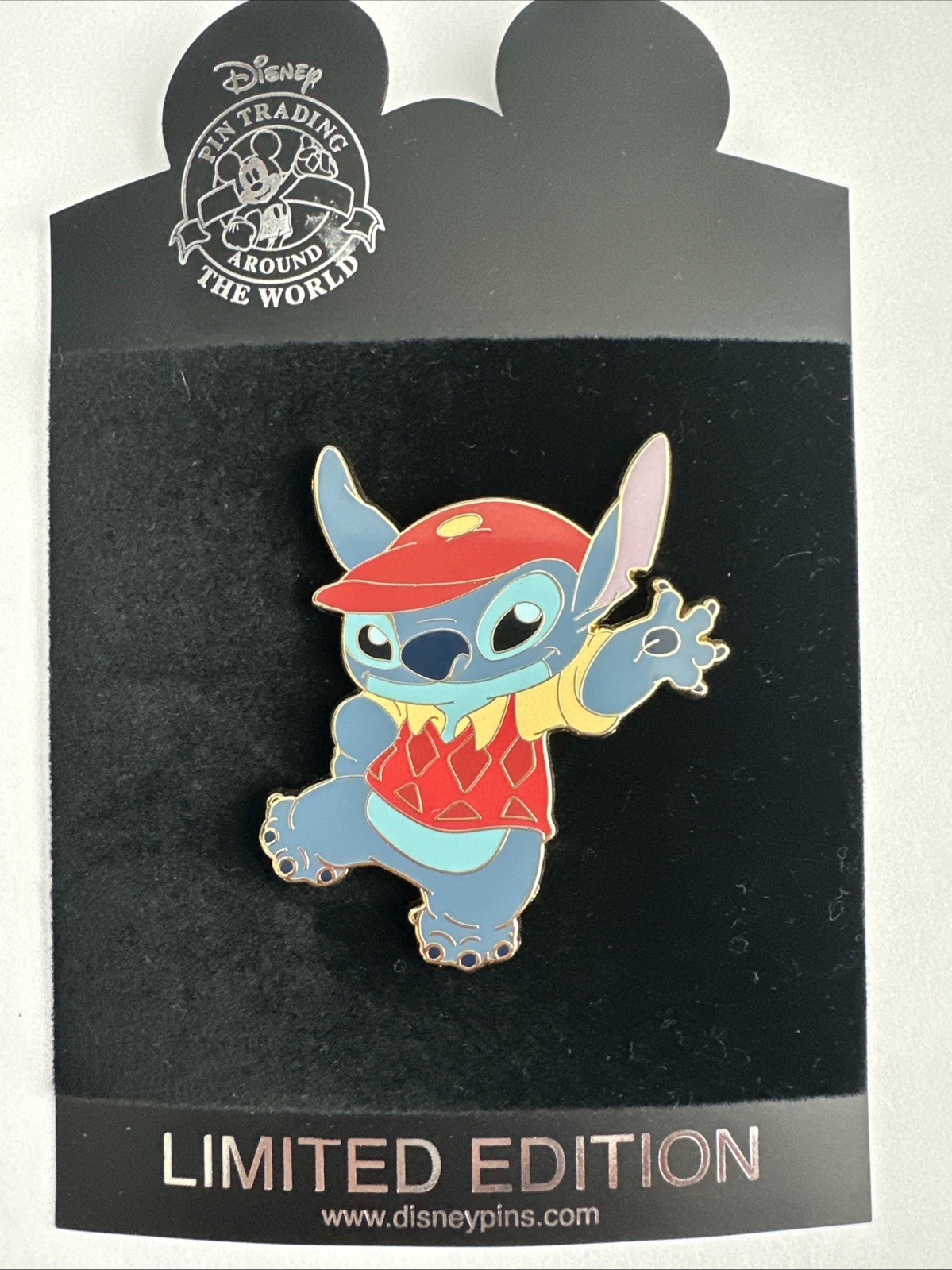 Disney Shopping Stitch In Time 20th Century Costume Golf Cap Hat LE 135 Pin (B)