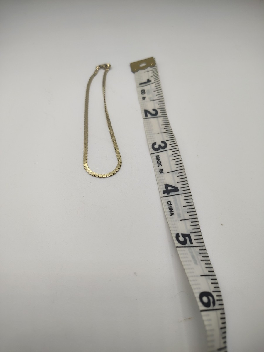 Mejuri 14k Gold Serpentine Chain Bracelet | eBay