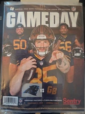 GAMEDAY Program GREEN BAY PACKERS v CAROLINA PANTHERS  11/2 Tickets TUCKER KRAFT