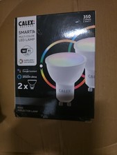 2x CALEX Smart Multi Color LED Lamp GU10 BULB 2 Pack 345 Lumen 4.9w NEW/SEALED