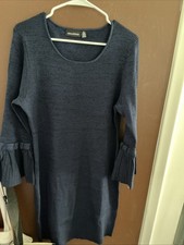 WOMENS NINA LENOARD XL SWEATER DRESS