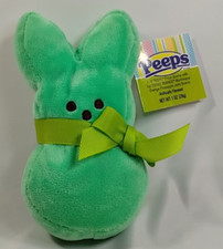 Just Born Peeps Green Bunny Plush Toy 2016 Easter Basket Stuffer 6" New Tags