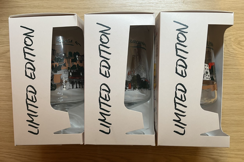 Complete Set of 3 x San Miguel Limited Edition Spanish Design Pint