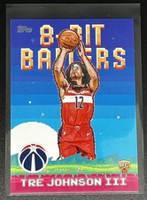 Topps 2025-26 8-Bit Ballers Tre Johnson III Rookie Insert #8B-36 Wizards