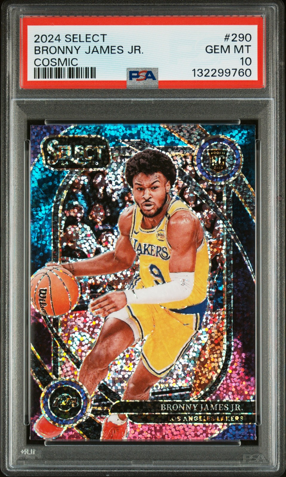 2024 PANINI SELECT COSMIC #290 BRONNY JAMES JR. PSA 10